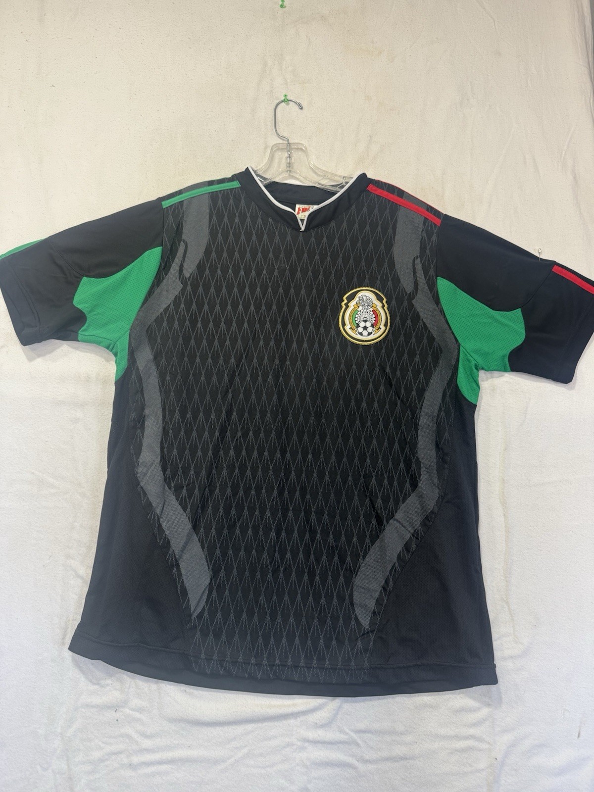 Mexico National Team Soccer Jersey Football World Cup Black Free Size