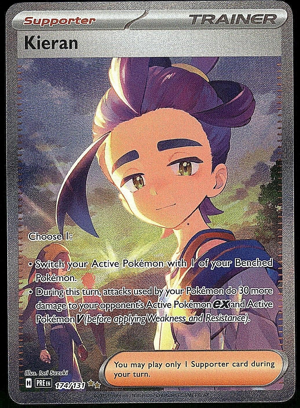 Kieran 174/131 Special Illustration Rare Prismatic Evolutions Pokemon NM