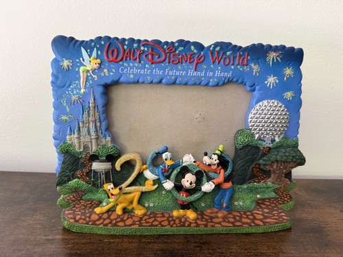 Walt Disney World Photo 3” x 5” Picture Frame Vintage 2000 Millennium
