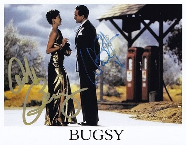 Annette Bening and Warren Beatty Bugsy Signed Reprint Autographed 8.5x11 Photo