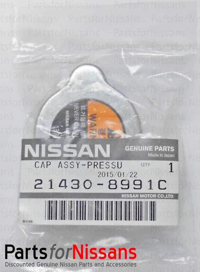 Genuine Nissan 2007-2022 Altima Maxima Murano Quest Metal Radiator Cap - Image 2 of 4
