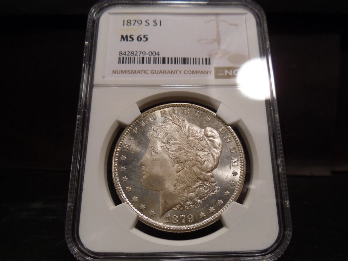 San Francisco MS 65 Graded 1879 Year Morgan US Dollars (1878-1921