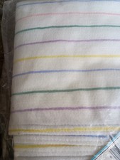 Vintage Esmond Blanket Lite Twin/Full Candy Stripe By Chatham Sheet Blanket