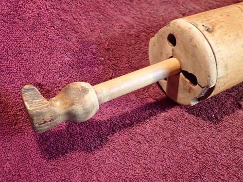 early 1800-s ANTIQUE ALL-IN-WOOD !! FIREMAN HAND PUMP SPRINKLER SWEDEN SWEDISH - Picture 8 of 11