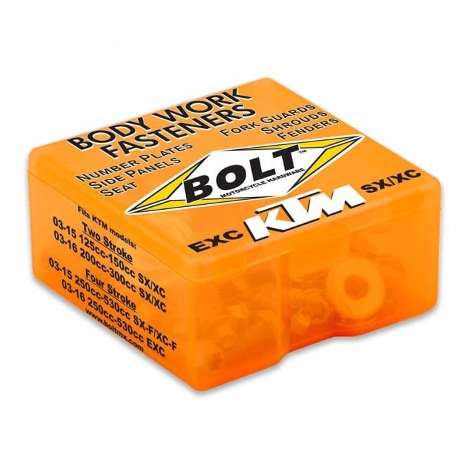 Bolt Hardware Fastener Kit - Plastics (KTM SX/SXF 125-450 03-15 SX250 03-16 EXC)