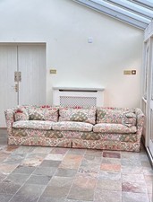 Large 260cm Floral Country House Sofa – William Morris Style fabric – 4 Seater
