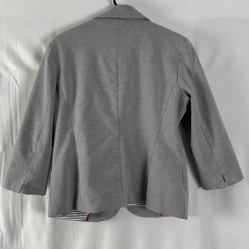 Nicole Miller Original Womens Size M Gray Blazer 1 Button Stretch Jacket - Picture 5 of 10
