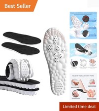4D Cloud Insoles for Men, Memory Foam Cloud Insoles Super Soft Anti-Fatigue, ...
