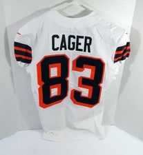 2021 Cleveland Browns Lawrence Cager #83 Game Issued White Jersey 1946 P 75 8