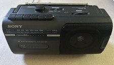 SONY CFM-10 AM/FM Radio Cassette-Corder Cassette Player- TESTED - WORKS