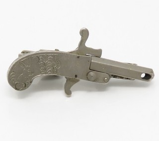 NYJEWEL Austria Flintlock Pistol Gun Tie Clasp