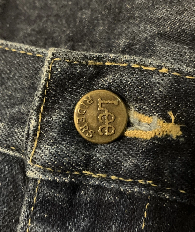 Jeans vintage Lee Riders 80’s lavado oscuro para hombre 32x34 Foto 3 de 4