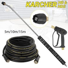 Lanze Pistole Düse + 5-15m Schlauch für KARCHER HD HDS M22x1,5 Hochdruckreiniger