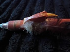Navajo Indian Wooden 6 Hole Flute With Bird