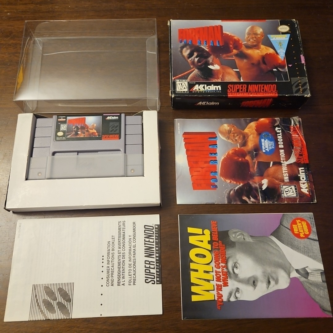 Foreman for Real (Super Nintendo Entertainment System, SNES) - Complete - Tested
