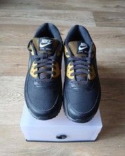 Nike Air Max 90 Black Bronzine Gold FB9657-001 Men's Size 7.5 UK Trainers