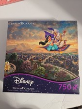 2014 Disney Thomas Kinkade ALADDIN and Princess Jasmine 750 pc Puzzle NEW