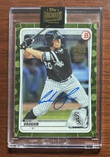 Andrew Vaughn 2022 Topps Archives Signature Series Auto 1/1 Brewers Sox