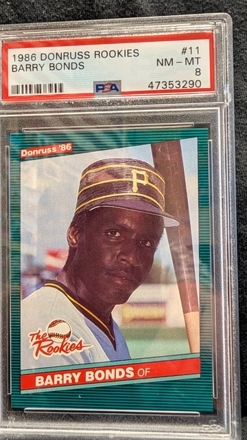 Barry Bonds 1986 Donruss The Rookies