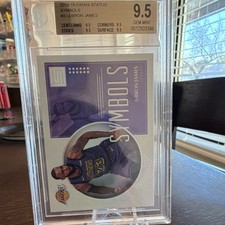 Panini 2018-19 Status Symbols LeBron James #3 Lakers BGS 9.5 Basketball Card