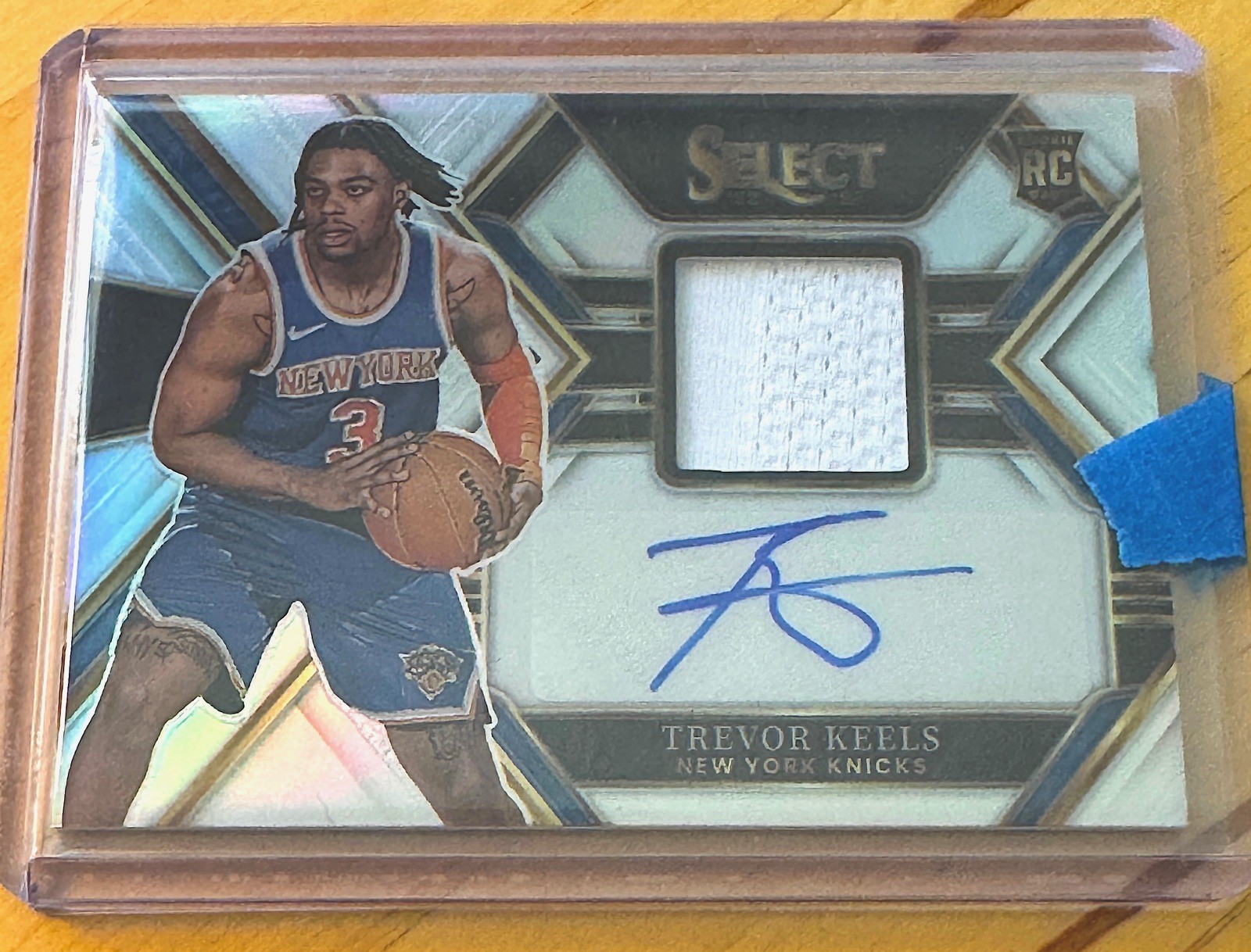 2022 Select Trevor Keels RPA AUTO SILVER PRIZM /199 Patch Knicks Rookie RC