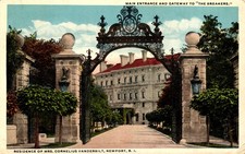 Postcard The Breakers residence of Mrs Cornelius Vanderbilt Newport Rhode Island