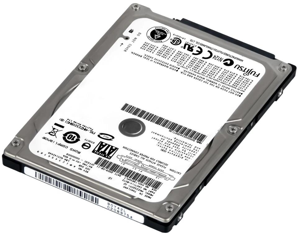 Disco Rigido Fujitsu MHZ2320BH 320GB 5.4K 8MB SATA II 2.5'' - Immagine 2 di 3