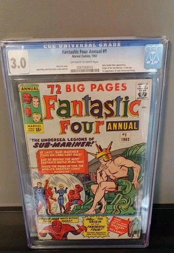 Fantastic Four Annual #1 Huge Key, Org. Sub Mariner, Amazing Early Spider-Man!