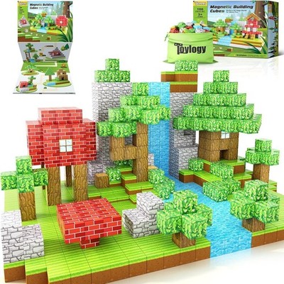 100PCS Large Magnetic Blocks 1 inch Magnets Building Craft, STEM Sensory Toys...
