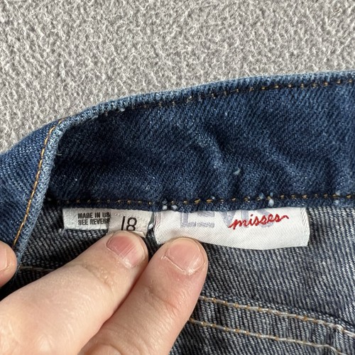 Vintage Levis Jeans Womens 18 Blue Denim Orange Tab Tapered USA Made Misses 80s - Afbeelding 12 van 14