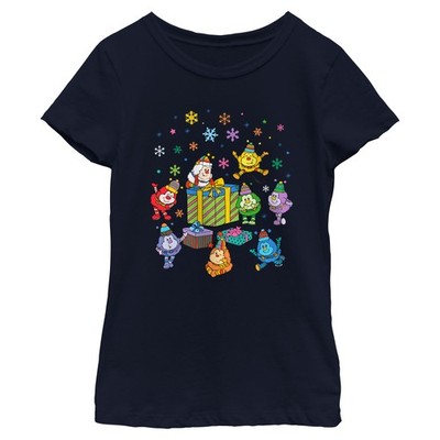Girl's Rainbow Brite Colorful Holiday Sprites T-Shirt