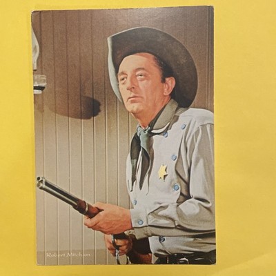 ROBERT MITCHUM ARTISTS OF ALL TIME LARGE POSTCARD NEVER SHIPPED 