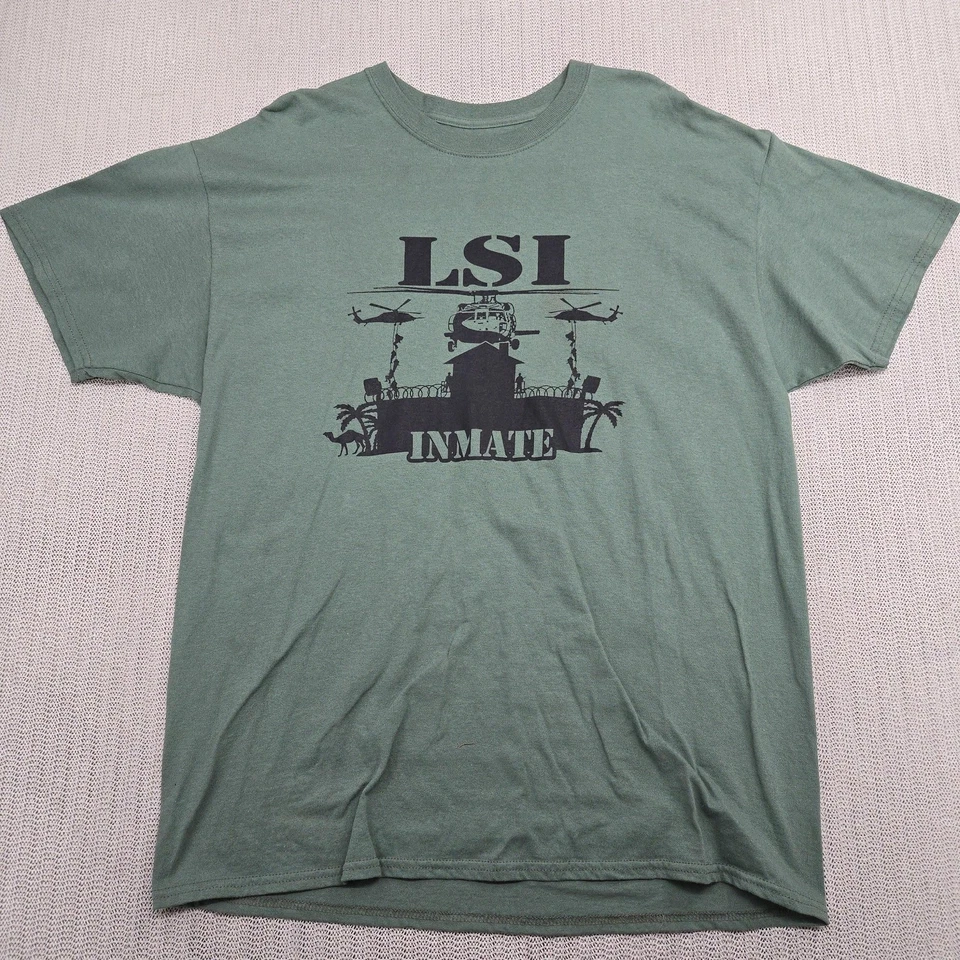 Camisa Helicóptero Blackhawk Para Hombres Extra Grande Verde LSI Preso Gráfico Militar Foto 2 de 4