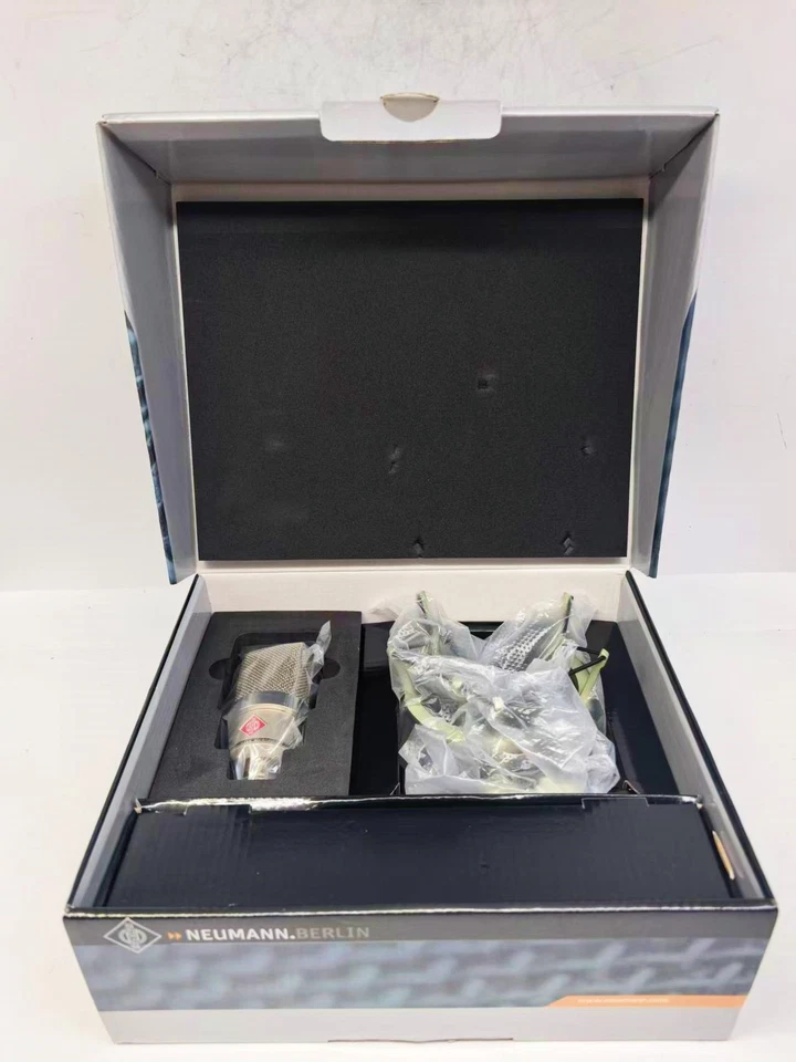 Серебряный TLM 102 большой диафрагмы конденсаторный микрофон студийный набор с амортизатором - Изображение 3 из 4