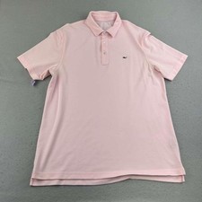Vineyard Vines Performance Shirt Mens Large Pink Short Sleeves Polo