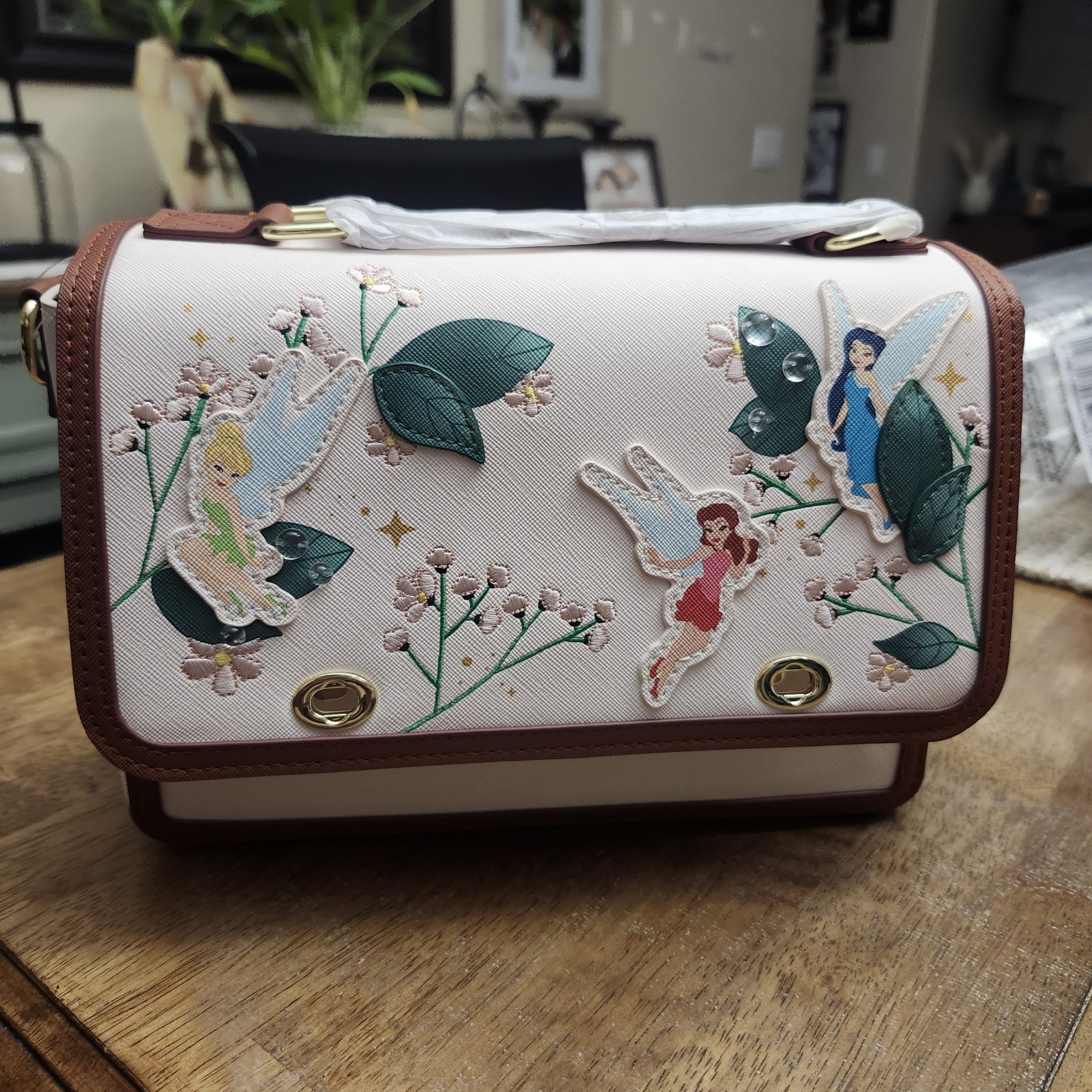 Bolso Bandolera Loungefly Disney Fairies Nuevo con Etiquetas Tinkerbelle
