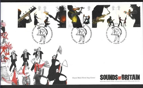 GB 2006 SOUNDS OF BRITAIN SET on UNADDRESSED FIRST DAY COVER
