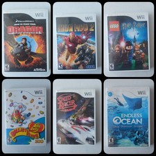 Nintendo Wii 12 Game Bundle: Legos-Harry Potter, Iron Man, Endless Ocean & More