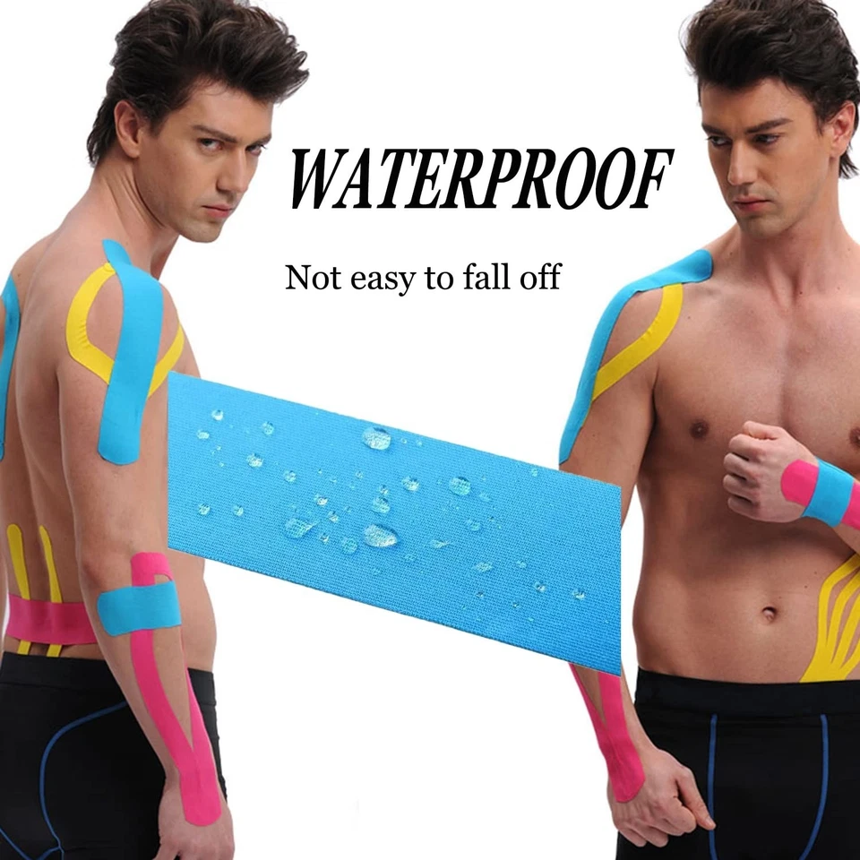 40 полосок предварительно нарезанная кинезиологическая эластичная спортивная лента для поддержки и восстановления - Изображение 2 из 4