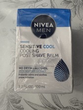 Nivea Men 3 Bottles Pack Sensitive Cool Cooling Post Shave Balm 3.30z NEW SEALED