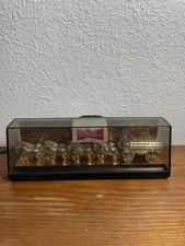 Budweiser Beer Cash Register Topper Lighted Sign With Clydesdales Vintage Beer