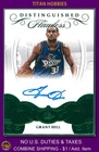 2017 Flawless Distinguished Black Box 1/1 #GHL Grant Hill Gold AUTO *ONE OF ONE*