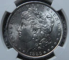 1886 BU U.S. Morgan Silver Dollar NGC MS 63
