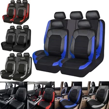 For Chevrolet Car Seat Covers Front Rear Protector Full Set Leather Universal US