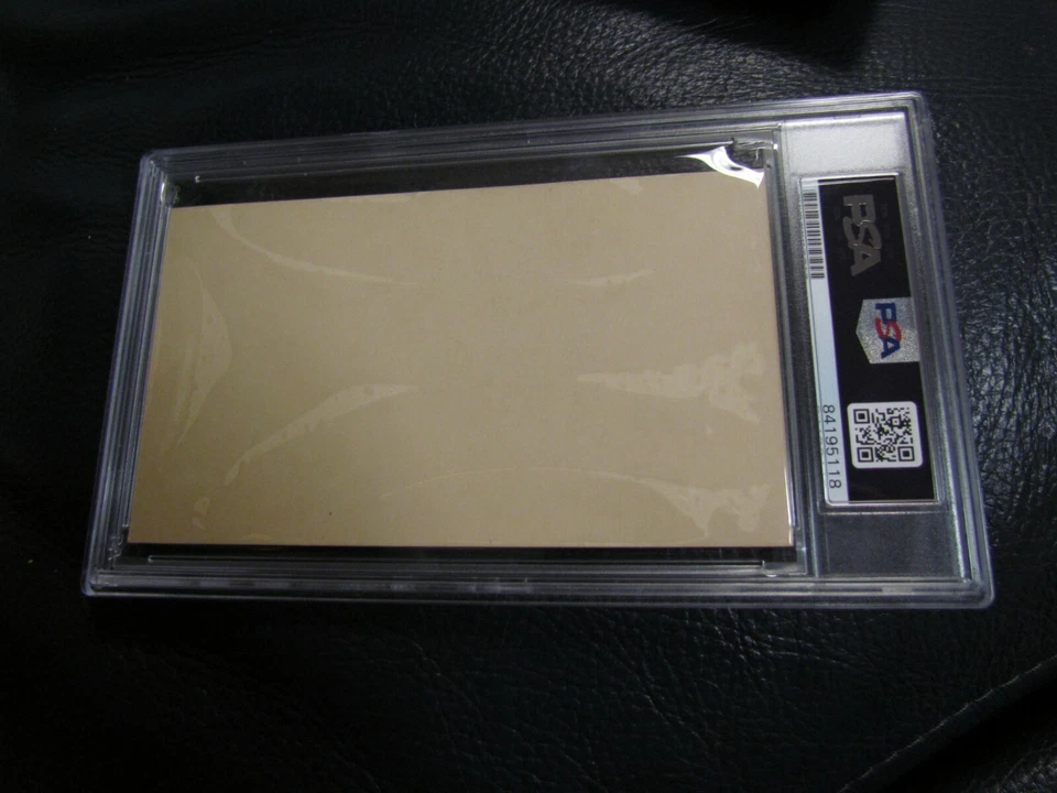 Bill Terry Signed Autographed Index Card PSA Encapsulated - Image 4 of 4