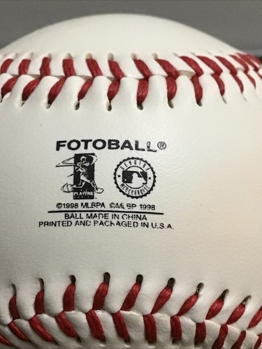 1998 Eddie Murray Baltimore Orioles Retirement Stats Fotoball Baseball Ball RARE - Picture 9 of 10