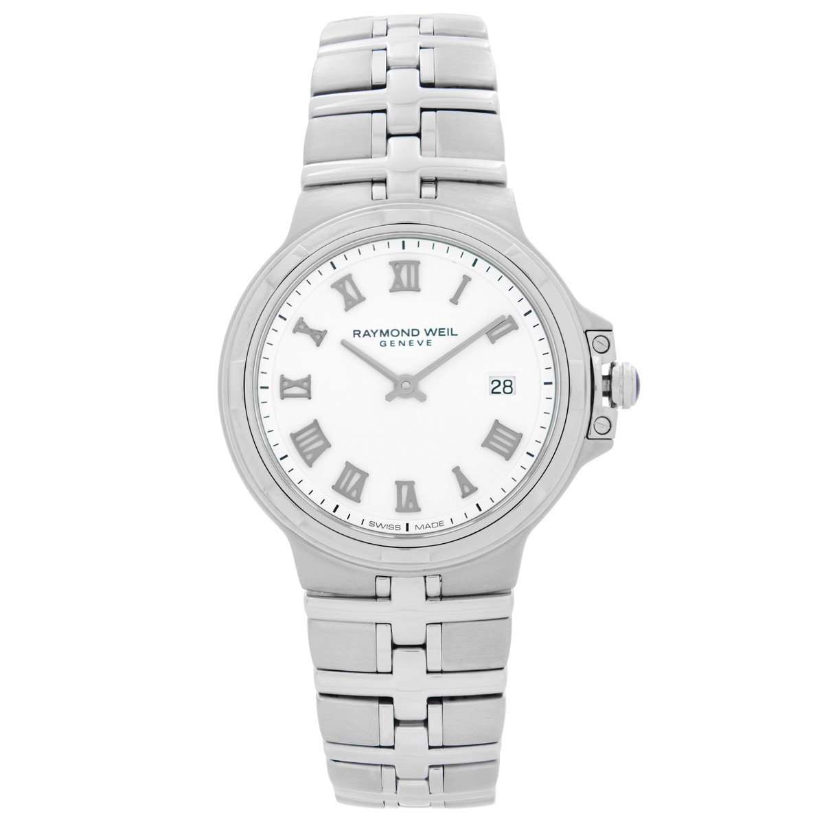 Raymond Weil Parsifal Steel White Roman Dial Quartz Ladies Watch