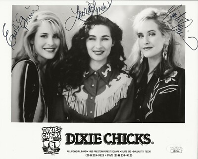 Dixie Chicks early REAL SIGNED Promo Photo JSA COA Emily Martie