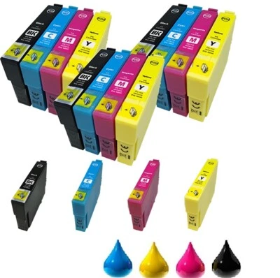 ILLICOENCRE Pack compatible 16 XL avec Epson WorkForce WF2510WF WF-2510 WF2510 WF-2520NF t16