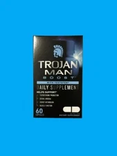 Trojan Man Boost Daily Supplement w/ Testofen Support Testosterone 60caps 10/25